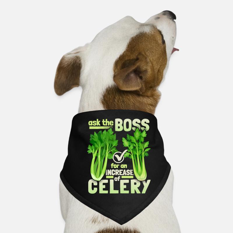 Céleri, dicton drôle, jeu de mots, élevage de céleri Bandana pour chien
