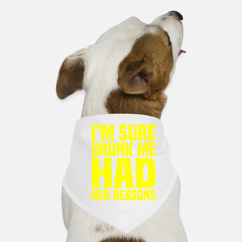 Je suis sûr que Drunk Me Had Her Reasons 7 Bandana pour chien