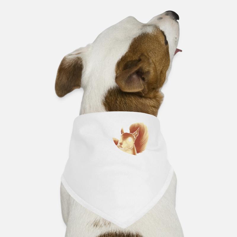 Lustig Eichhörnchen Ich Glaub In Mir Steckt Ein - Hunde-Bandana - Weiß
