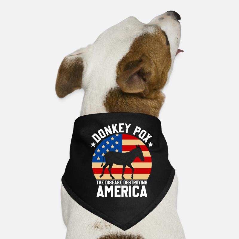 Donkey Pox The Disease Destroying America Funny Dog Bandana