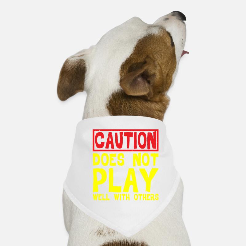 Caution, Does Not Play Well With Others 32 Hunde-Bandana
