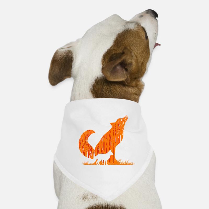 Fox Silhouette Fox Forest Hunter Dog Bandana
