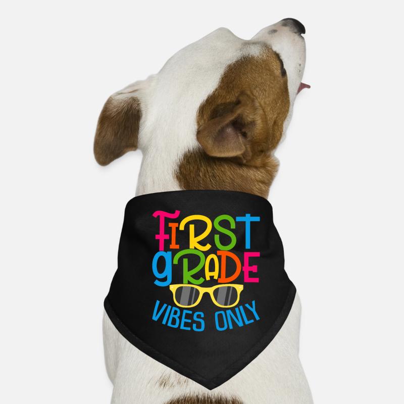 Retour à l’école Première année Vibes Enseignant étudiant Bandana pour chien