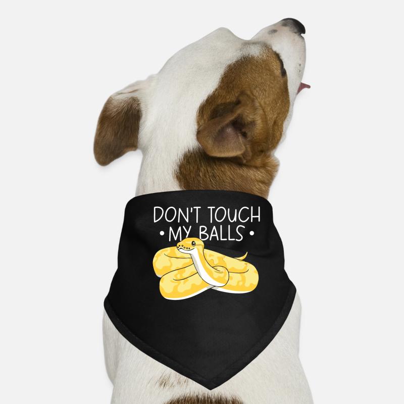 Banana Ball Python Don't Touch My Balls Hunde-Bandana