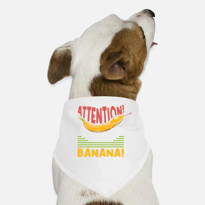 Banana Ball Python Attention Banane dangereuse Bandana pour chien