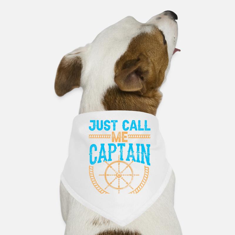 Appelez-moi simplement capitaine bateau bateau bateau bateau Bandana pour chien