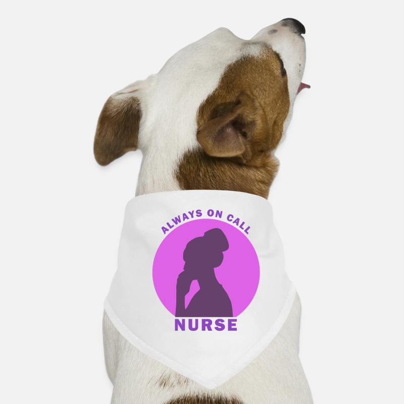 NURSE Always On Call Cool Designs For Nurses Hunde-Bandana