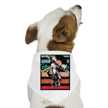 House Music - Hunde-Bandana - Weiß - Vorne