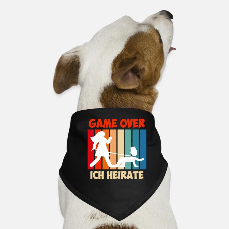 Game over - Ehemann Bräutigam Jungesellenabschied Hunde-Bandana