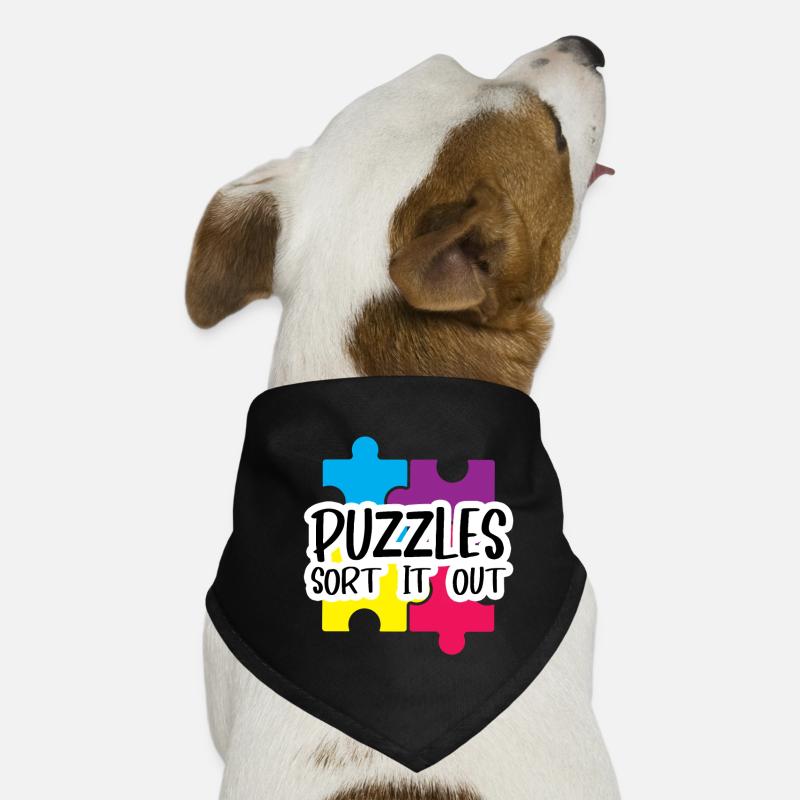 Puzzlers Sort It Out 4 Hunde-Bandana