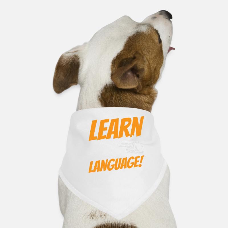 Gebärdensprache Lernen Awareness Gestik Gebärden Hunde-Bandana
