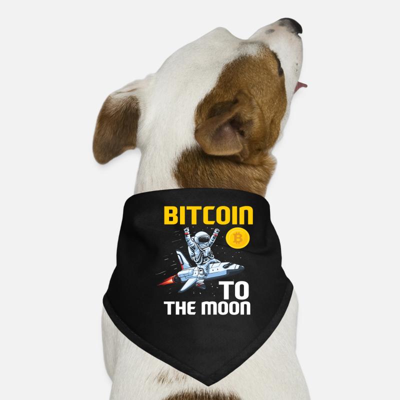 Bitcoin vers la Lune Bandana pour chien
