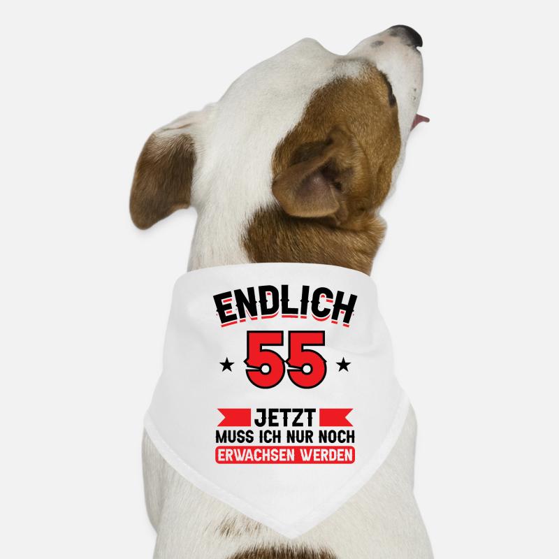 55. Geburtstag Jetzt nur noch erwachsen werden Hunde-Bandana