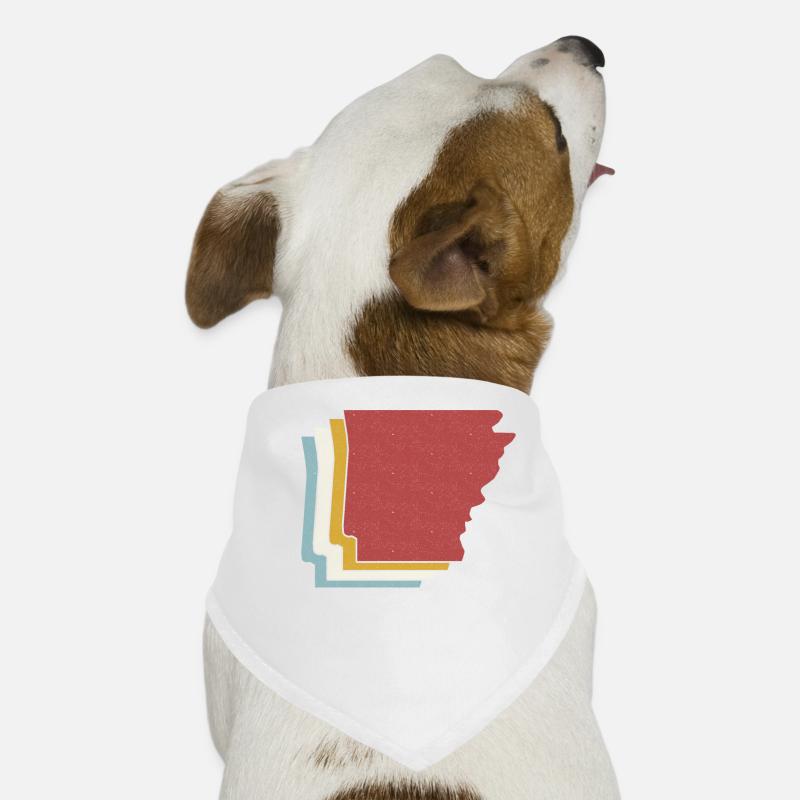 US State - Vintage Map Arkansas Dog Bandana