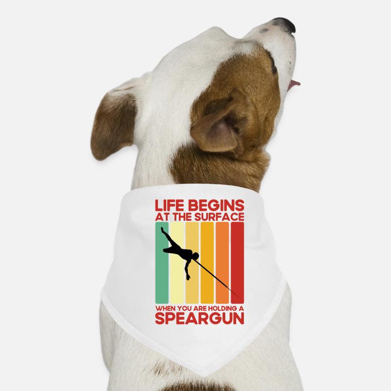 Spearfisher Life begins on the surface Dog Bandana