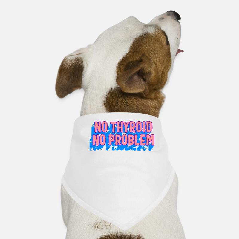 Chemise de sensibilisation au cancer de la thyroïde, pas de thyroïde non Bandana pour chien