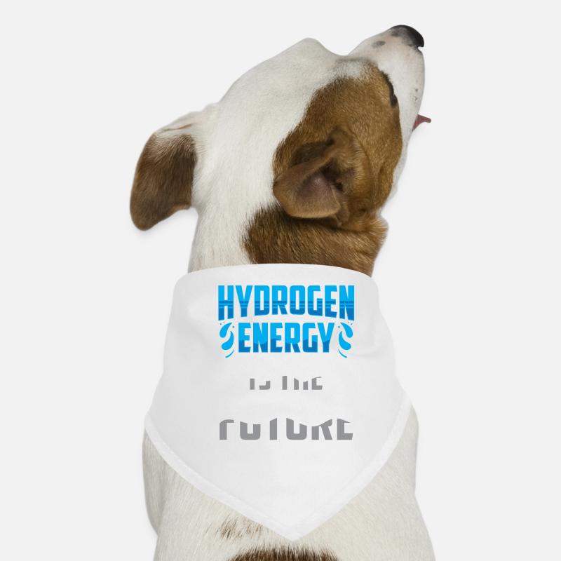 L’énergie de l’hydrogène est l’avenir de l’hydrogène - Bandana pour chien - blanc