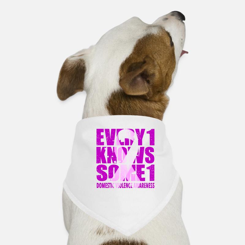 #Every1KnowsSome1 de sensibilisation à la violence domestique Bandana pour chien