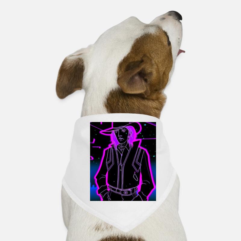 Goth Synthwave Outrun Goth Cowboy Dog Bandana