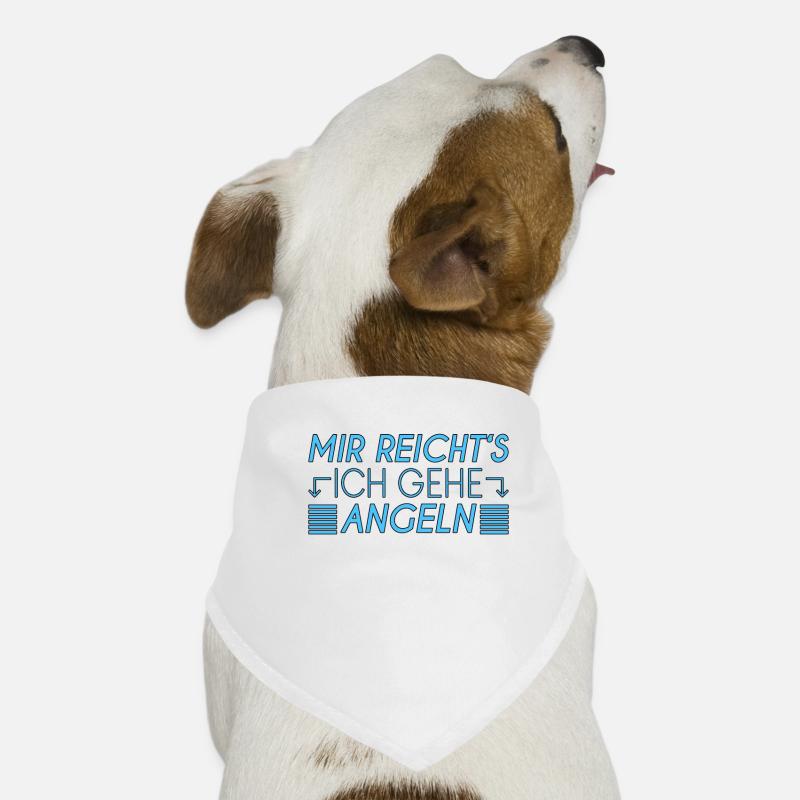 Angeln Spruch Hunde-Bandana