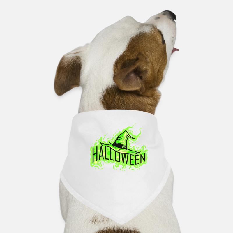 La sorcière verte a un costume pour Halloween Bandana pour chien