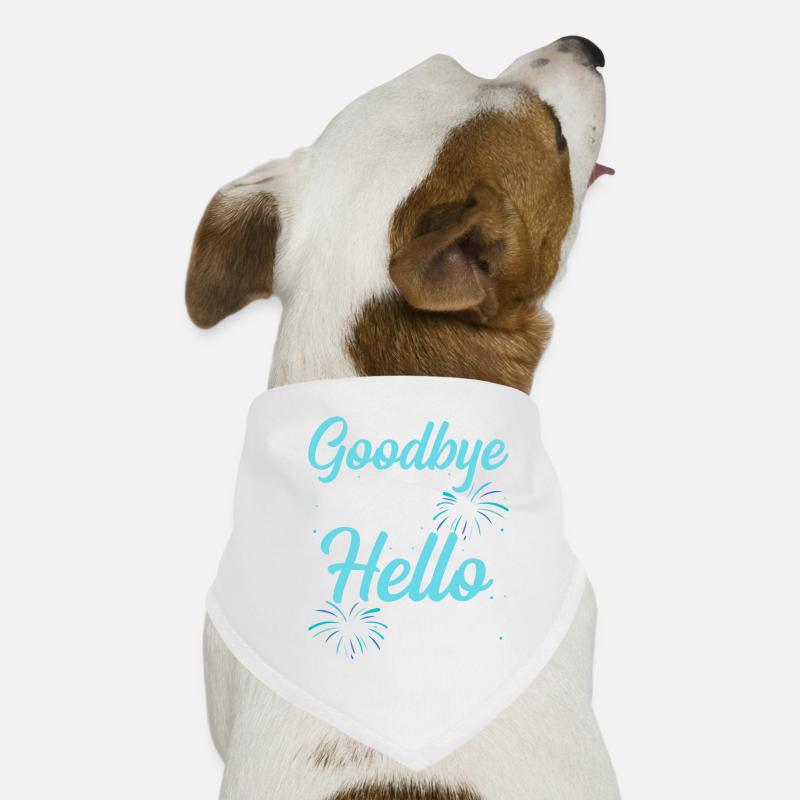 2 Goodbye 2022 hello 2023 Hunde-Bandana