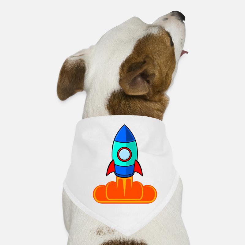 Space Rocket Rocket Launch Kids Bandana pour chien