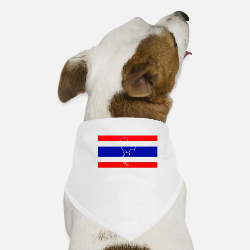 Drapeau de la Thaïlande Bandana pour chien