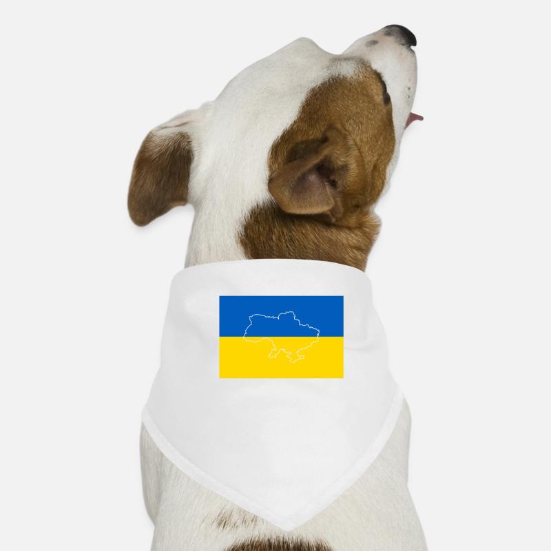Drapeau de l’Ukraine Bandana pour chien