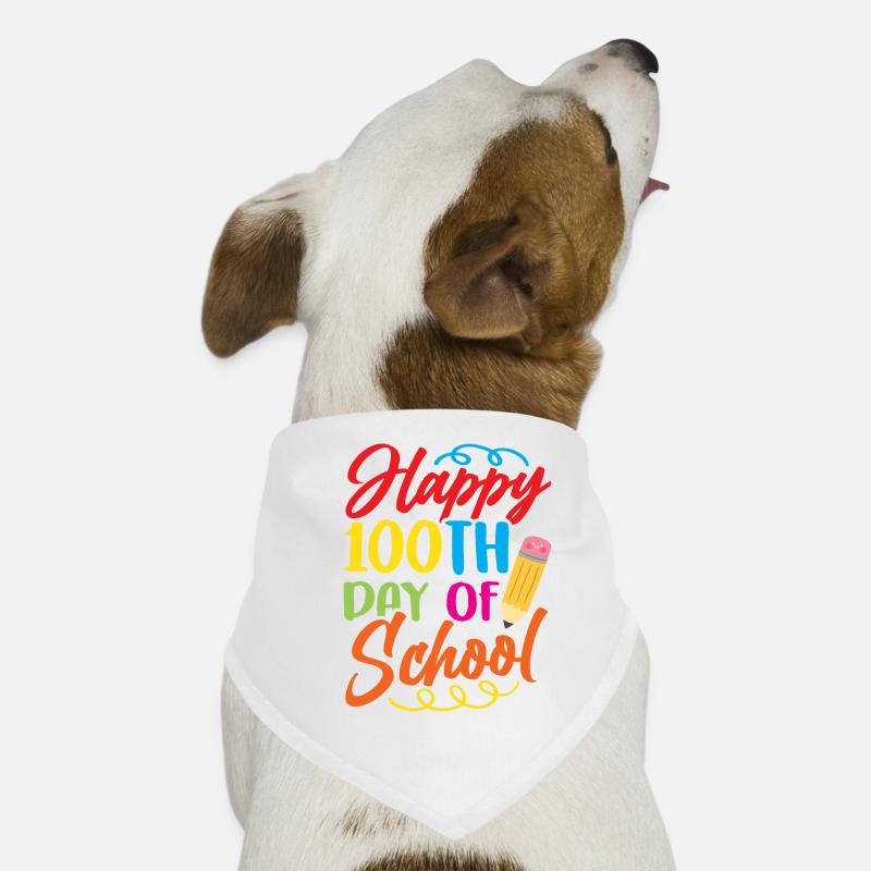 Happy 100 School Day Sweet 100 Days Team Dog Bandana