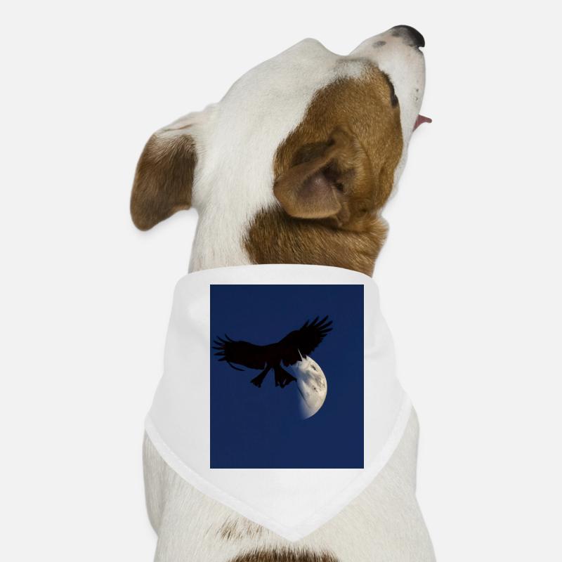 Ombre esthétique gothique d’un oiseau de proie Bandana pour chien