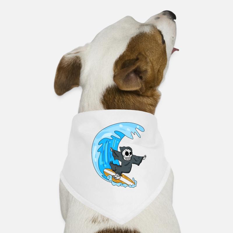 Planche de surf Grim Reaper Summer Surf Bandana pour chien