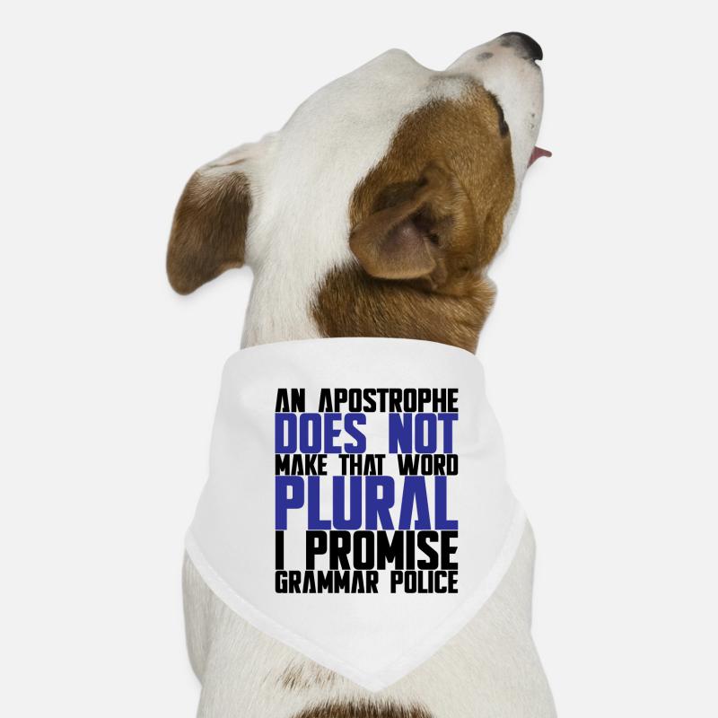Une apostrophe ne rend pas ce mot pluriel 1 Bandana pour chien