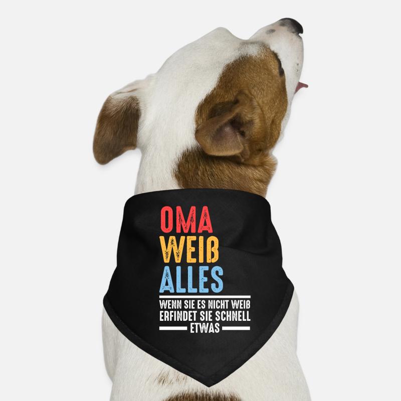 Großmutter Großmama Omi Oma Hunde-Bandana