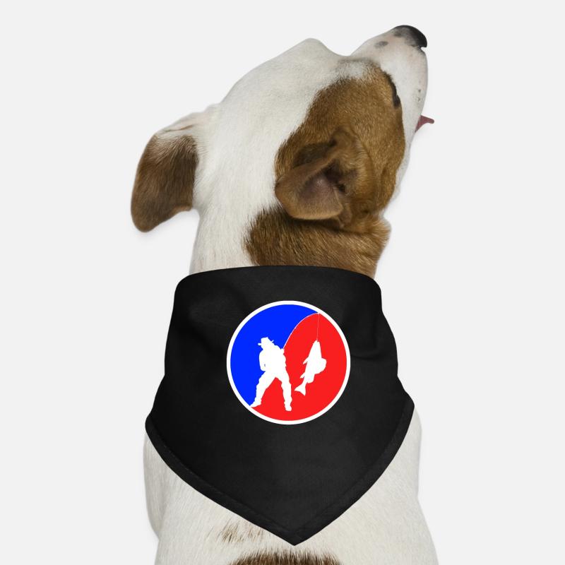 Logo de pêche Bandana pour chien