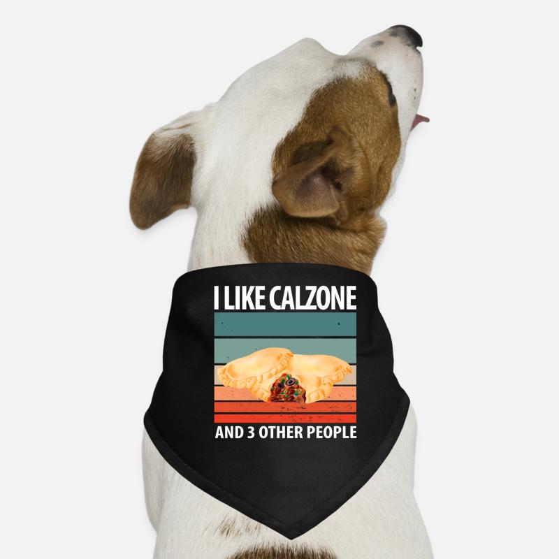 Calzone Pizza Geschenk Hunde-Bandana