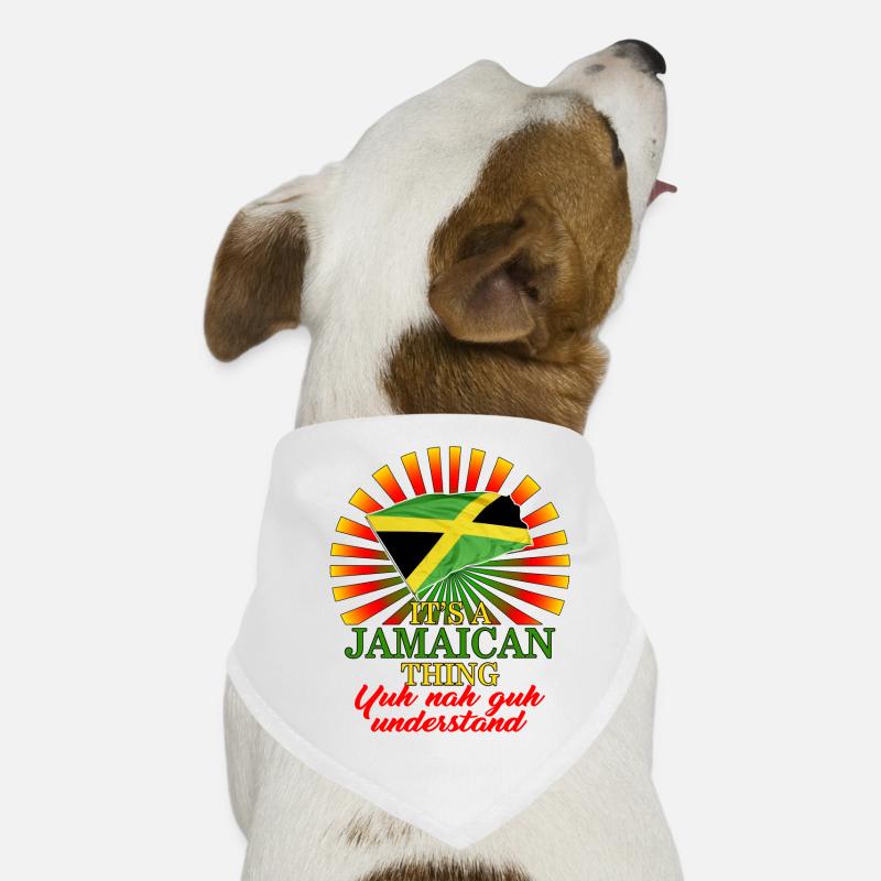 Chemise jamaïcaine, c’est un design de drapeau jamaïcain Bandana pour chien