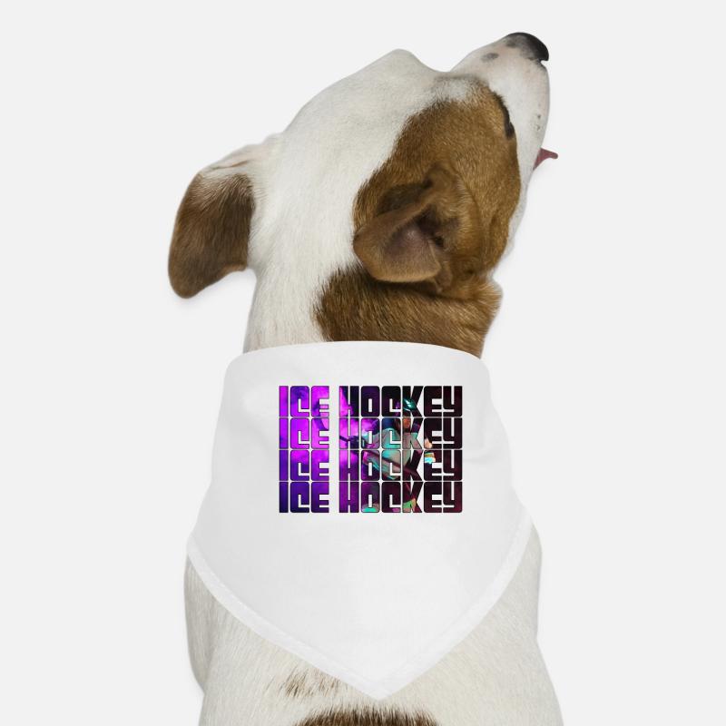 Eishockey Hunde-Bandana