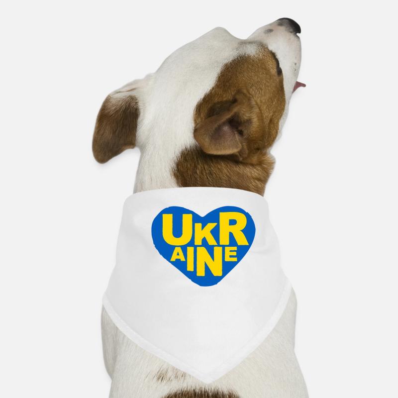 Stand with Ukraine Peace No War Hunde-Bandana