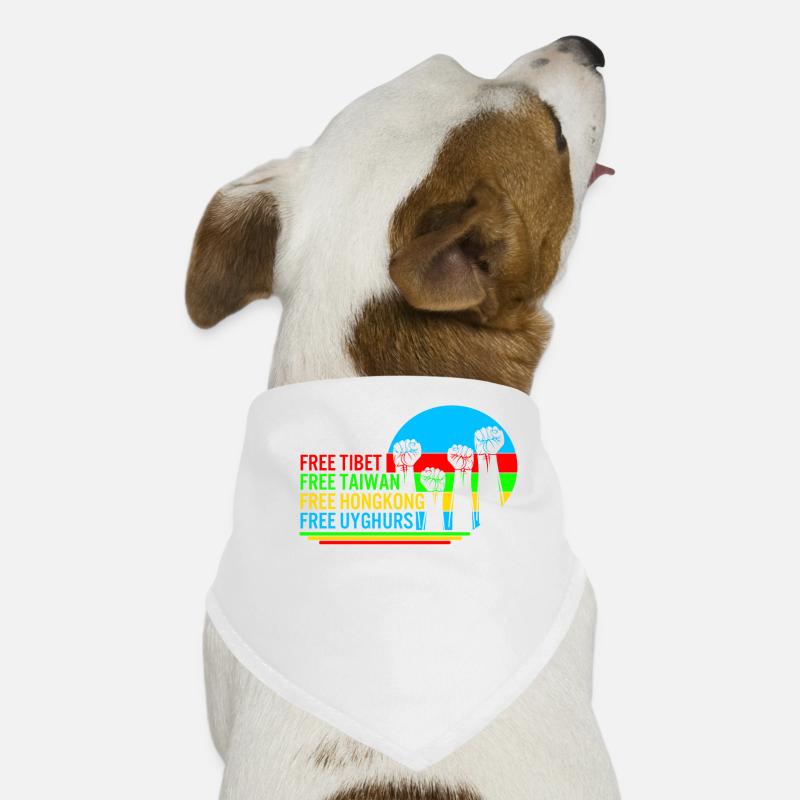 Chemise de Taiwan, tee de protestation du Tibet libre, Bandana pour chien