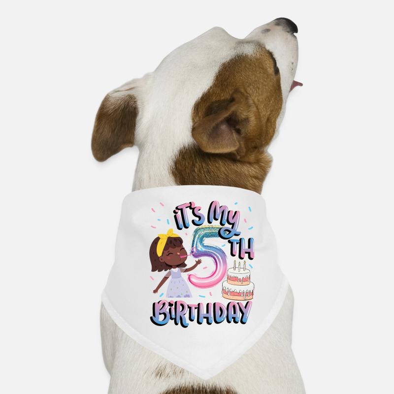 C’est mon 5ème anniversaire Melanin Kid Juneteenth Bandana pour chien