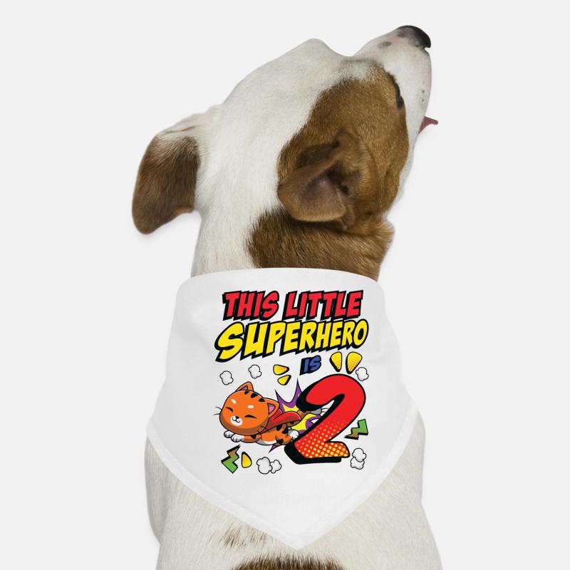 Ce petit super-héros est 2 propriétaires de chat 2. Bandana pour chien