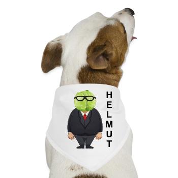 Helmut Kohl - Hunde-Bandana - Weiß - Vorne