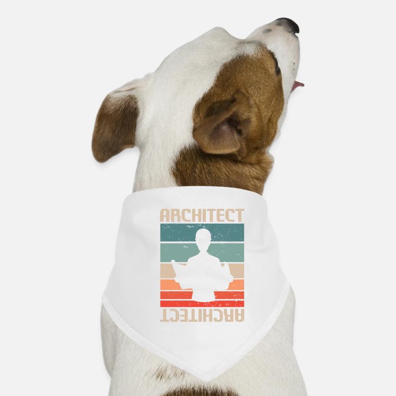 Retro Vintage Classic Architect Architecture Hunde-Bandana