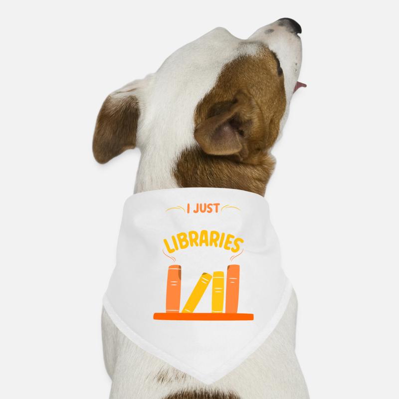 Ich Mag Bibliotheken Einfach Sehr Ok Bibliothek Hunde-Bandana