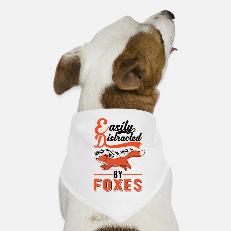 Easily distracted by Foxes Fuchs Dog Bandana