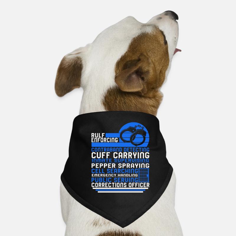Chemise d’agent correctionnel, main de force de Rulf Bandana pour chien