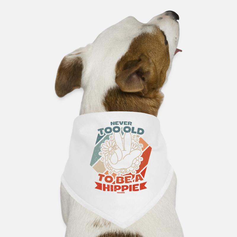 You're never too old to be a hippie Dog Bandana