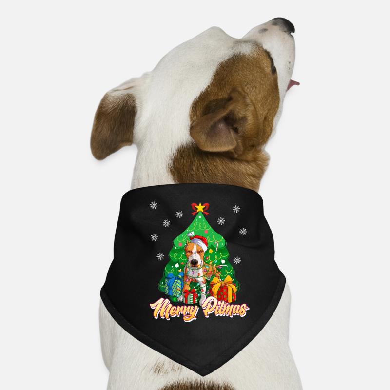 Merry Pitmas Pitbull Weihnachten Stefford Hunde-Bandana
