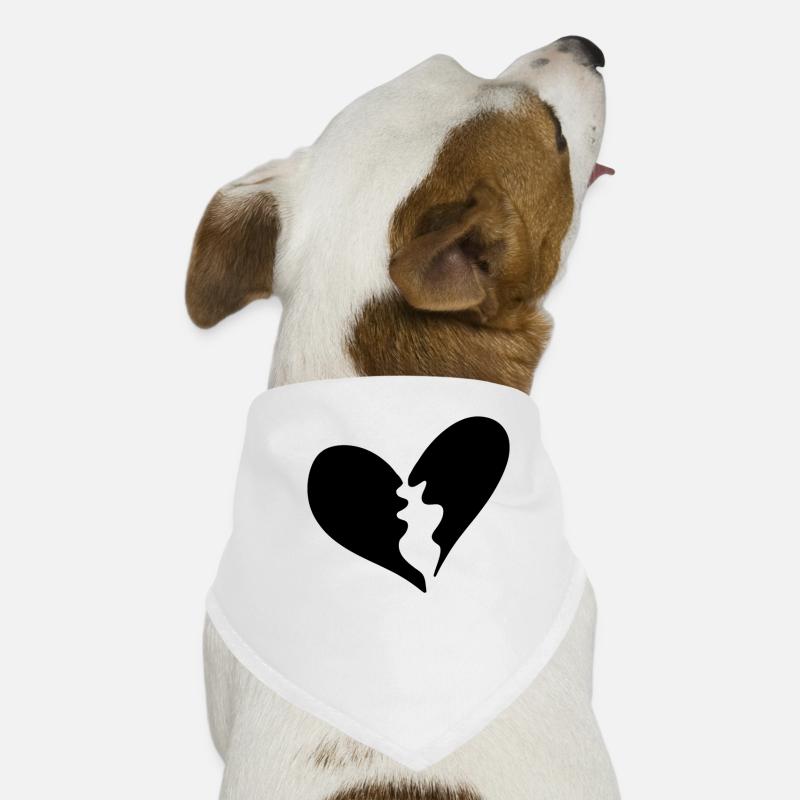 Broken heart Dog Bandana